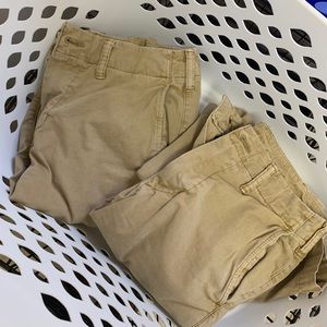 SET of 2 American Eagle 29x32 chino khaki slim